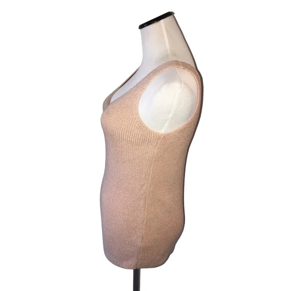 Elizabeth And James Pink Sweater Tank Top